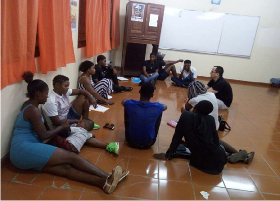 Fotos de talleres en la Sede de Guinea