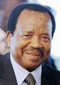 Paul Biya, presidente de Camerún (Foto cortesía de LesAfriques.com)