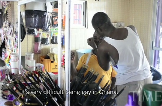 Pareja gay en Ghana. Video de Time