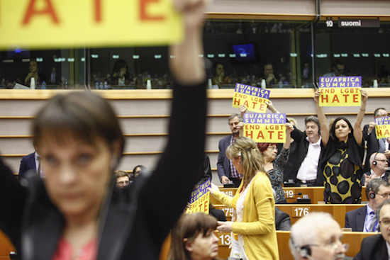 Sylvie Guillaume, Willy Meyer, Martina Anderson, Jean -Luc Mélanchon, Marisa Matias