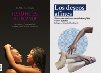 Portadas de los libreos ¡Esto no es africano! y Los deseos afines